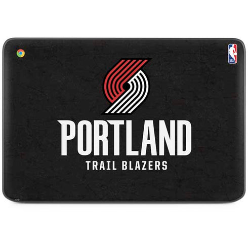 NBA Portland Trail Blazers Distressed HP Chromebook Skin
