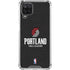 NBA Portland Trail Blazers Distressed Galaxy A12 Clear Case
