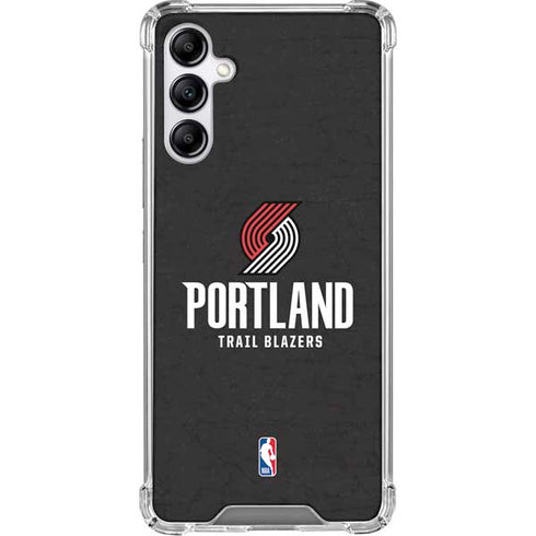 NBA Portland Trail Blazers Distressed Galaxy A15 5G Clear Case