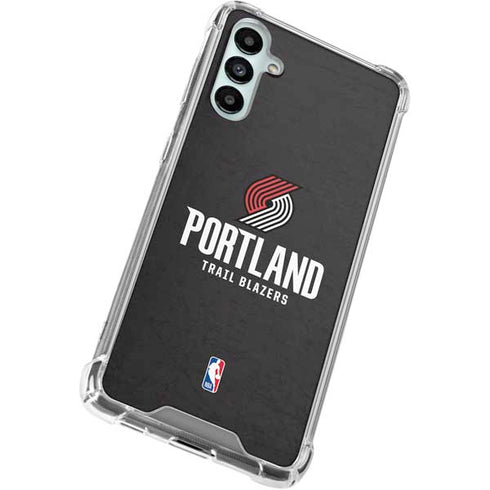 NBA Portland Trail Blazers Distressed Galaxy A15 5G Clear Case