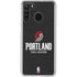 NBA Portland Trail Blazers Distressed Galaxy A21 Clear Case