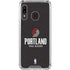 NBA Portland Trail Blazers Distressed Galaxy A30 Clear Case