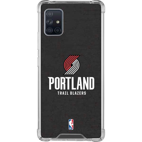 NBA Portland Trail Blazers Distressed Galaxy A51 5G Clear Case