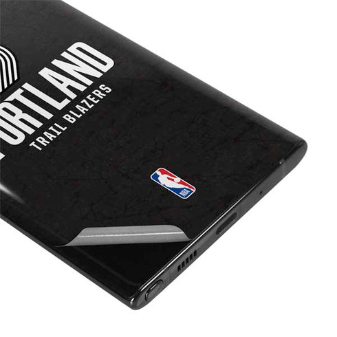 NBA Portland Trail Blazers Distressed Galaxy Note 10 Plus Skin