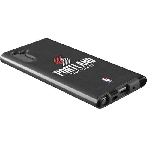 NBA Portland Trail Blazers Distressed Galaxy Note 10 Pro Case