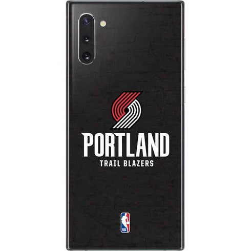 NBA Portland Trail Blazers Distressed Galaxy Note 10 Skin