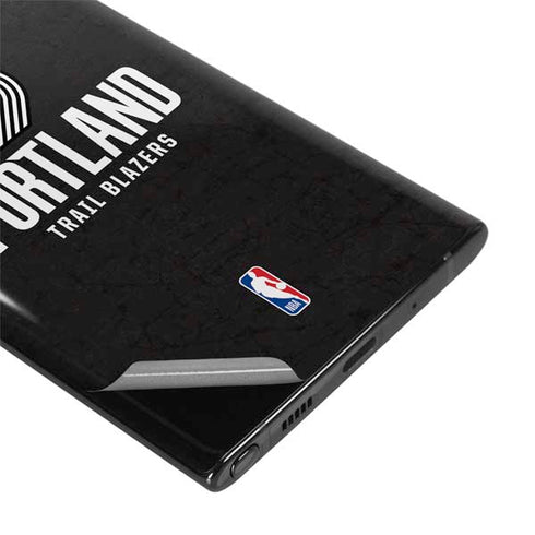 NBA Portland Trail Blazers Distressed Galaxy Note 10 Skin