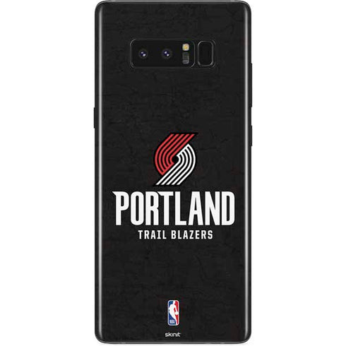 NBA Portland Trail Blazers Distressed Galaxy Note 8 Skin