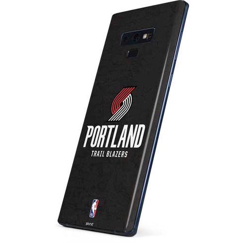 NBA Portland Trail Blazers Distressed Galaxy Note 9 Skin