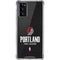 NBA Portland Trail Blazers Distressed Galaxy Note20 5G Clear Case