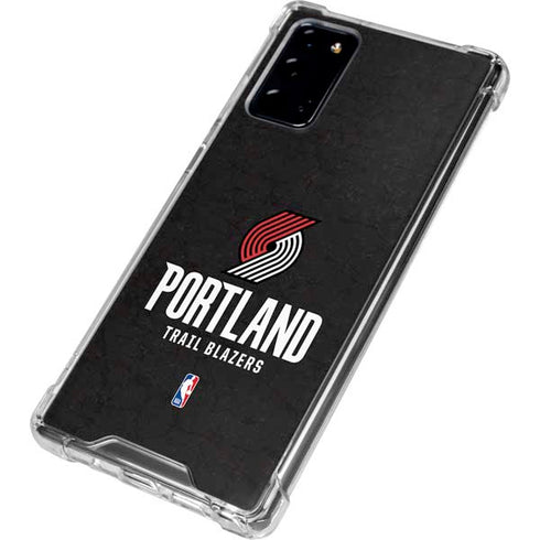 NBA Portland Trail Blazers Distressed Galaxy Note20 5G Clear Case