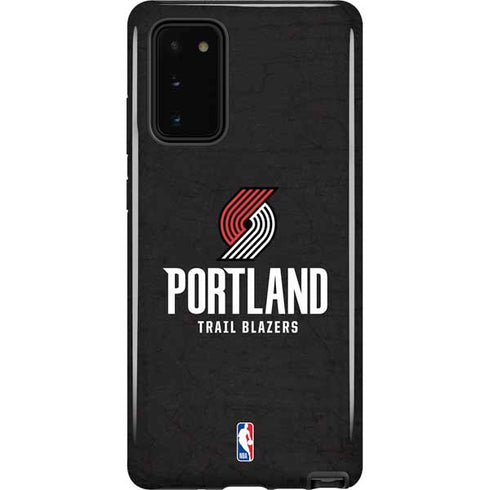 NBA Portland Trail Blazers Distressed Galaxy Note20 5G Pro Case