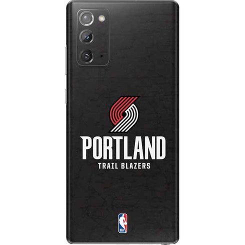 NBA Portland Trail Blazers Distressed Galaxy Note20 5G Skin