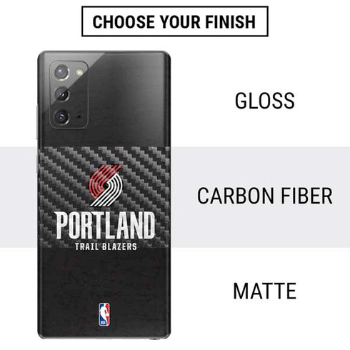 NBA Portland Trail Blazers Distressed Galaxy Note20 5G Skin