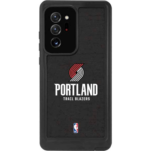 NBA Portland Trail Blazers Distressed Galaxy Note20 Ultra 5G Waterproof Case