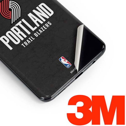 NBA Portland Trail Blazers Distressed Galaxy S10 Skin
