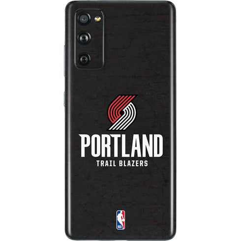 NBA Portland Trail Blazers Distressed Galaxy S20 Fan Edition Skin