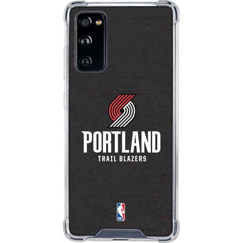 NBA Portland Trail Blazers Distressed Galaxy S20 FE Clear Case