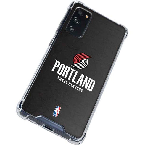 NBA Portland Trail Blazers Distressed Galaxy S20 FE Clear Case