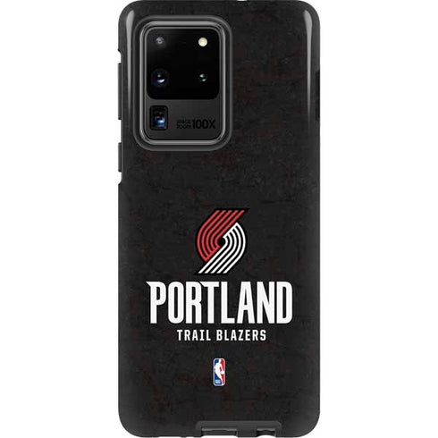 NBA Portland Trail Blazers Distressed Galaxy S20 Ultra 5G Pro Case