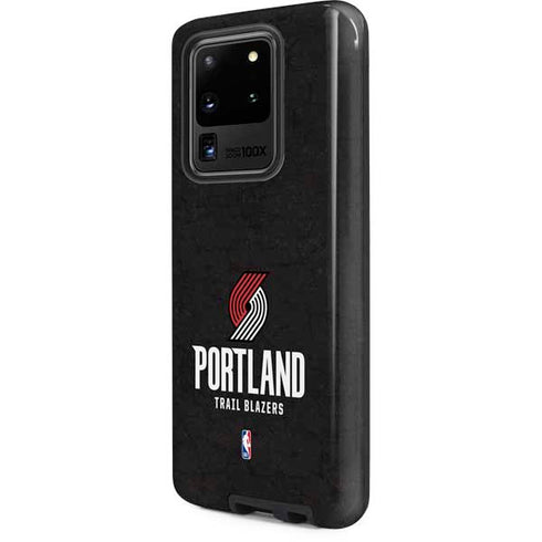 NBA Portland Trail Blazers Distressed Galaxy S20 Ultra 5G Pro Case
