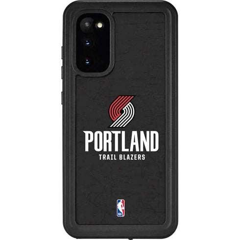 NBA Portland Trail Blazers Distressed Galaxy S20 Waterproof Case