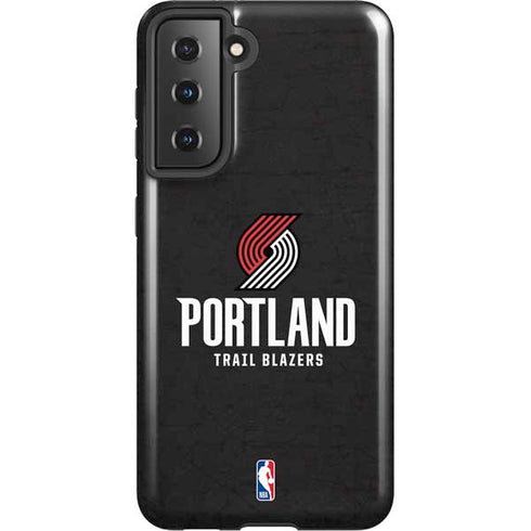 NBA Portland Trail Blazers Distressed Galaxy S21 5G Pro Case