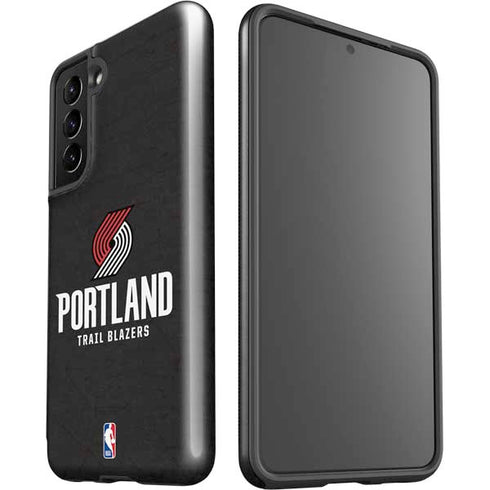 NBA Portland Trail Blazers Distressed Galaxy S21 5G Pro Case