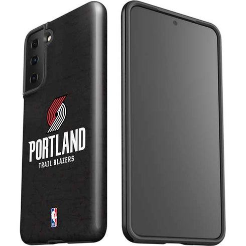 NBA Portland Trail Blazers Distressed Galaxy S21 FE Pro Case