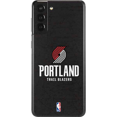 NBA Portland Trail Blazers Distressed Galaxy S21 Plus 5G Skin