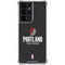 NBA Portland Trail Blazers Distressed Galaxy S21 Ultra 5G Clear Case