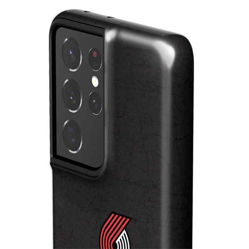 NBA Portland Trail Blazers Distressed Galaxy S21 Ultra 5G Pro Case
