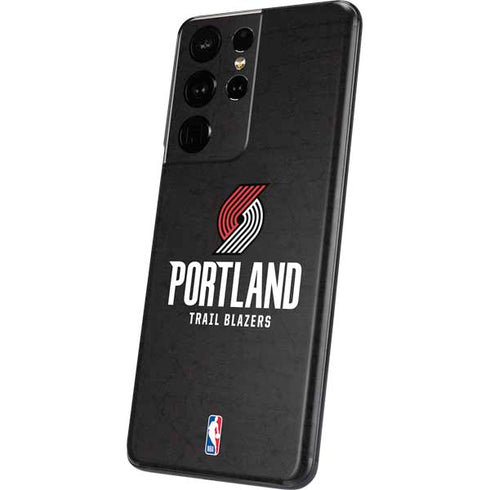 NBA Portland Trail Blazers Distressed Galaxy S21 Ultra 5G Skin
