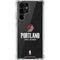 NBA Portland Trail Blazers Distressed Galaxy S22 Ultra Clear Case