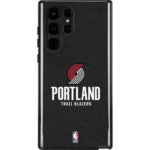 NBA Portland Trail Blazers Distressed Galaxy S22 Ultra Pro Case