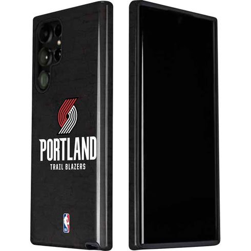 NBA Portland Trail Blazers Distressed Galaxy S22 Ultra Pro Case