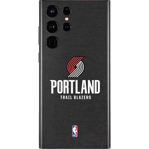 NBA Portland Trail Blazers Distressed Galaxy S22 Ultra Skin