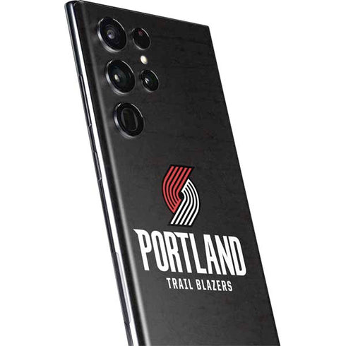 NBA Portland Trail Blazers Distressed Galaxy S22 Ultra Skin