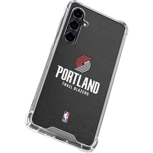 NBA Portland Trail Blazers Distressed Galaxy S23 FE Clear Case