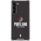 NBA Portland Trail Blazers Distressed Galaxy S23 Plus Clear Case