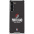NBA Portland Trail Blazers Distressed Galaxy S23 Plus Clear Case