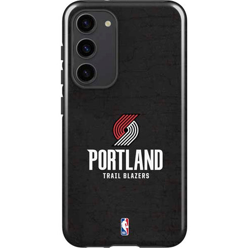 NBA Portland Trail Blazers Distressed Galaxy S23 Plus Pro Case