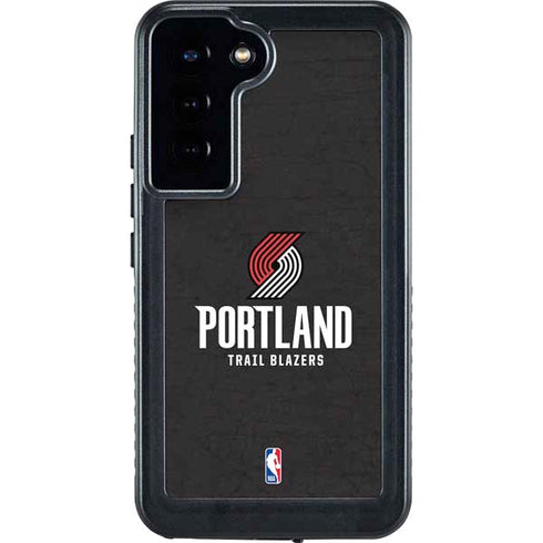 NBA Portland Trail Blazers Distressed Galaxy S23 Plus Waterproof Case