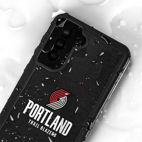 NBA Portland Trail Blazers Distressed Galaxy S23 Plus Waterproof Case