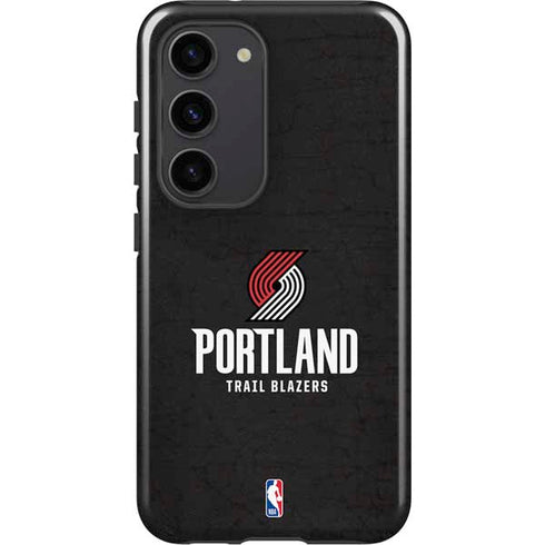 NBA Portland Trail Blazers Distressed Galaxy S23 Pro Case