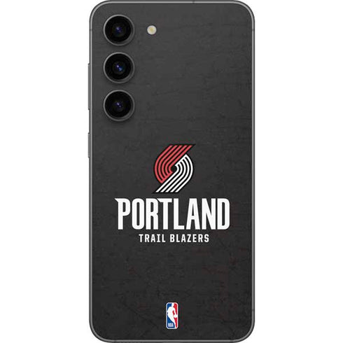 NBA Portland Trail Blazers Distressed Galaxy S23 Skin