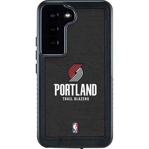 NBA Portland Trail Blazers Distressed Galaxy S23 Waterproof Case