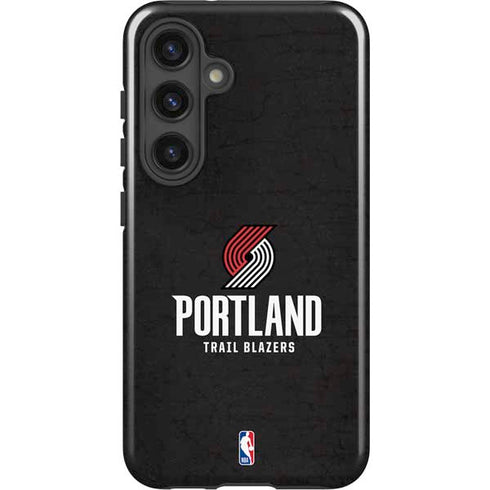 NBA Portland Trail Blazers Distressed Galaxy S24 Plus Impact Case