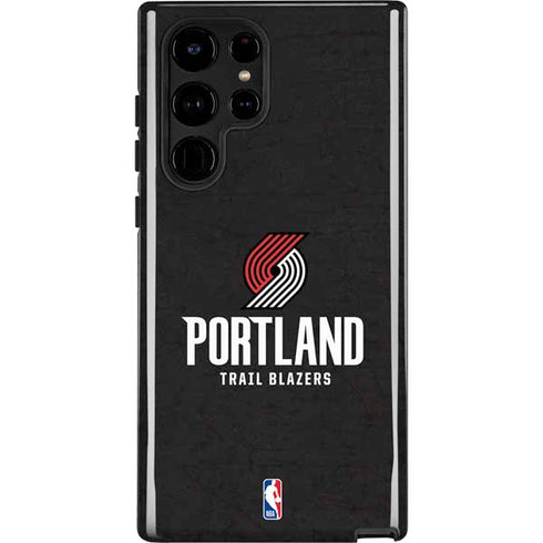 NBA Portland Trail Blazers Distressed Galaxy S24 Ultra Impact Case