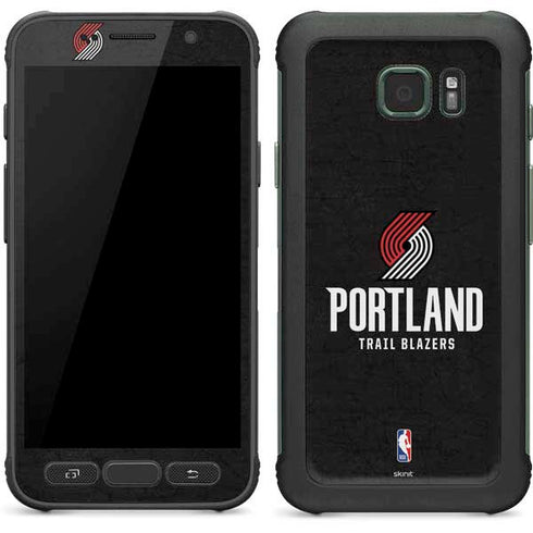 NBA Portland Trail Blazers Distressed Galaxy S7 Active Skin